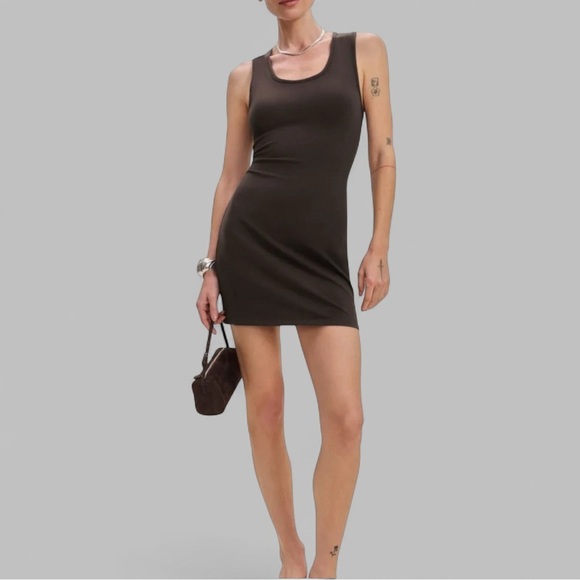 Reformation Knit Dress Brown -Size M-Kelsey-Retails for $128.00-NWT - Picture 8 of 12